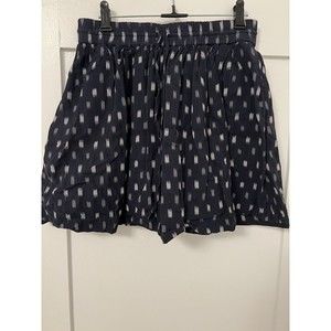 Madewell Womens Cotton Lined Pull On Skirt Elastic Waistband, Sz Small